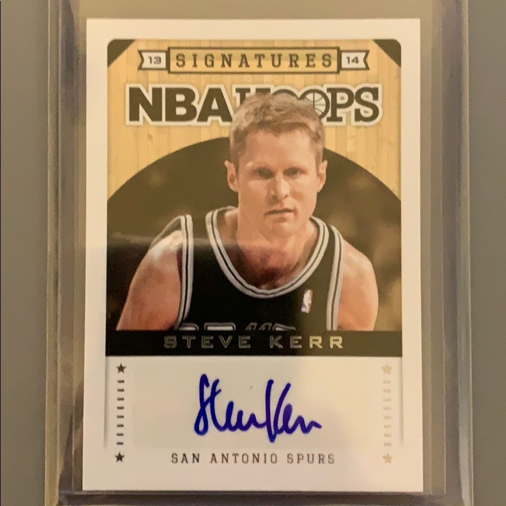 13-14 panini hoops STEVE KERR autograph AUTHENTIC